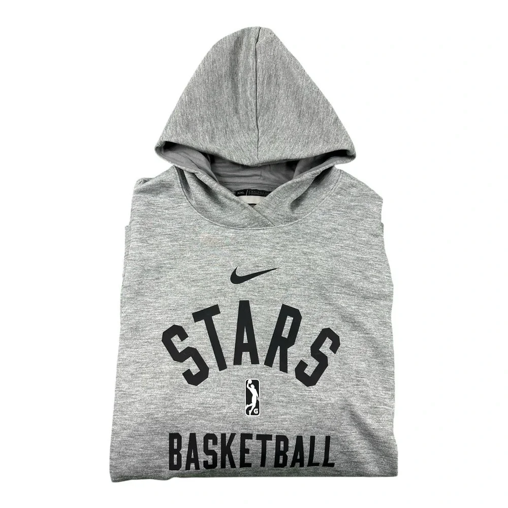 Nike Salt Lake City Stars NBA G League Dri-FIT Performance Hoodie Gray Mens 2XXL
